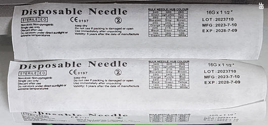 Disposable Needle (1.5" x 16g)
